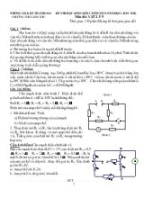 Đề thi học sinh giỏi cấp huyện - Năm học 2015 2016 môn thi Vật lý 9 thời gian 150 phút